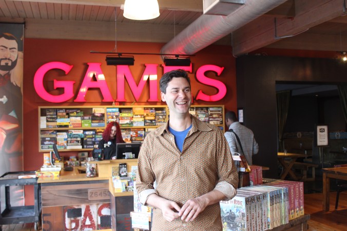 Damon Morris at Card Kingdom in the Ballard, Seattle, WA.