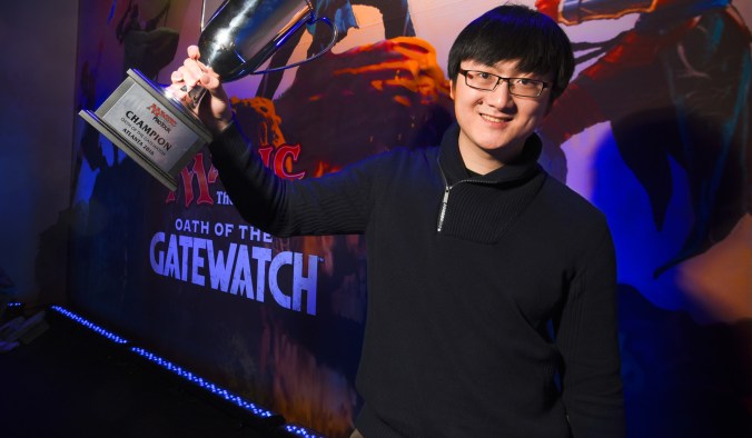 Jiachen Tao, winner of Pro Tour Oath of the Gatewatch