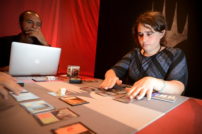 Jadine Klomparens at Pro Tour Khans of Tarkir